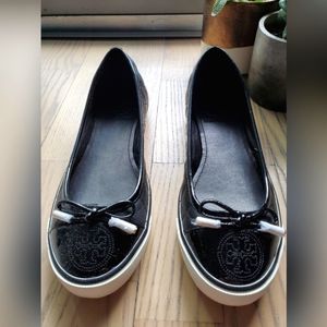 Tory Burch Black Skyler Quilted Sneaker